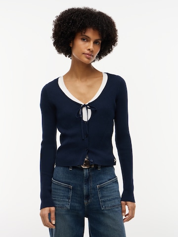 Tommy Jeans Strickjacke in Blau: Vorderseite