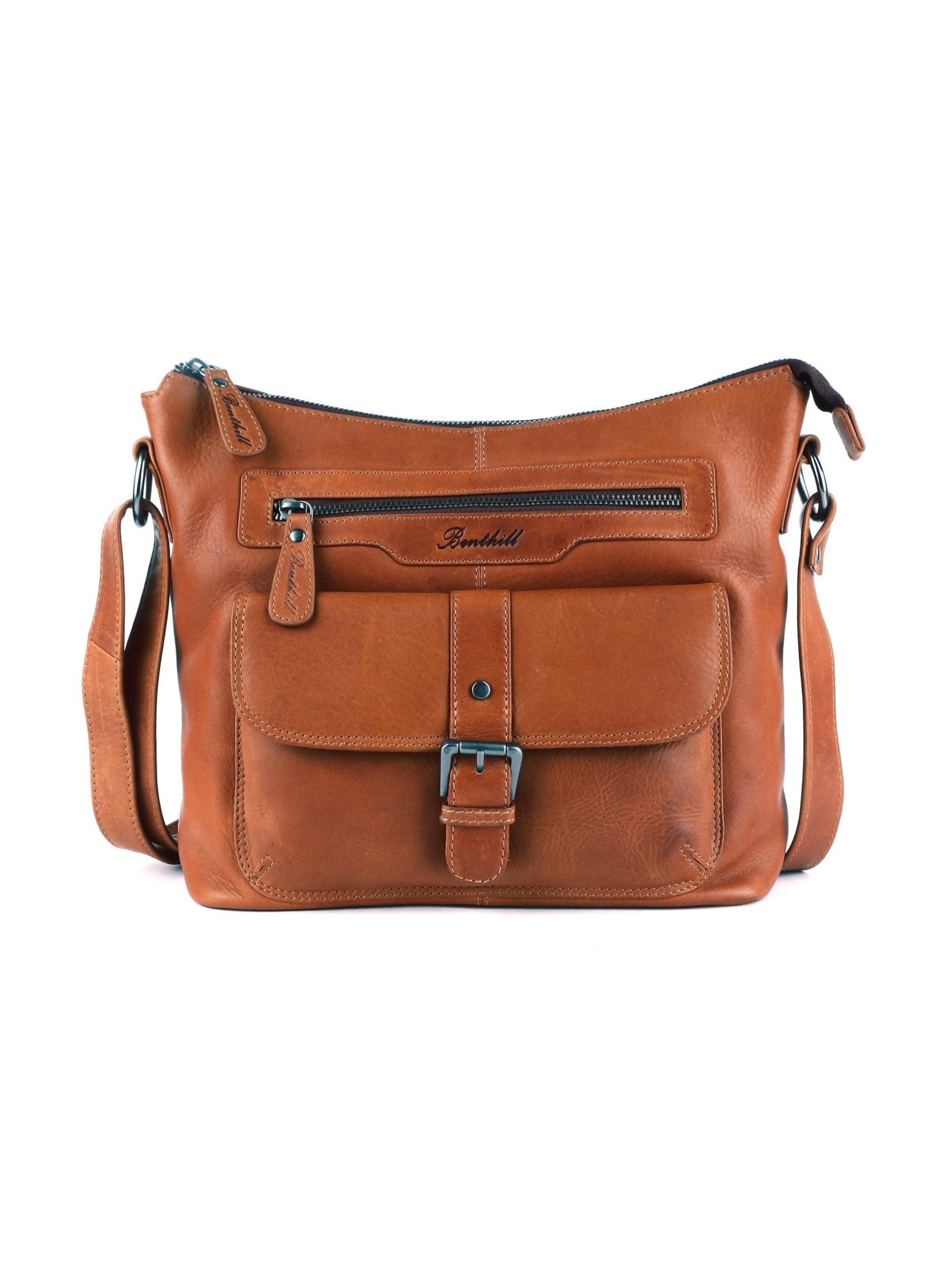 Benthill Shoulder Bag in Brown: front