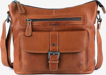 Benthill Schultertasche in Braun: Vorderseite