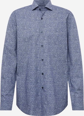 HUGO Red Comfort fit Button Up Shirt 'Kason' in Blue: front