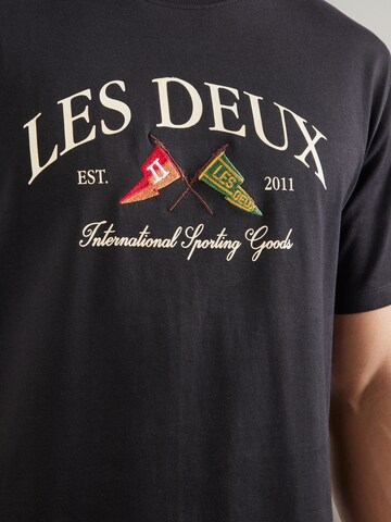 Les Deux Shirt 'Ivy League' in Black