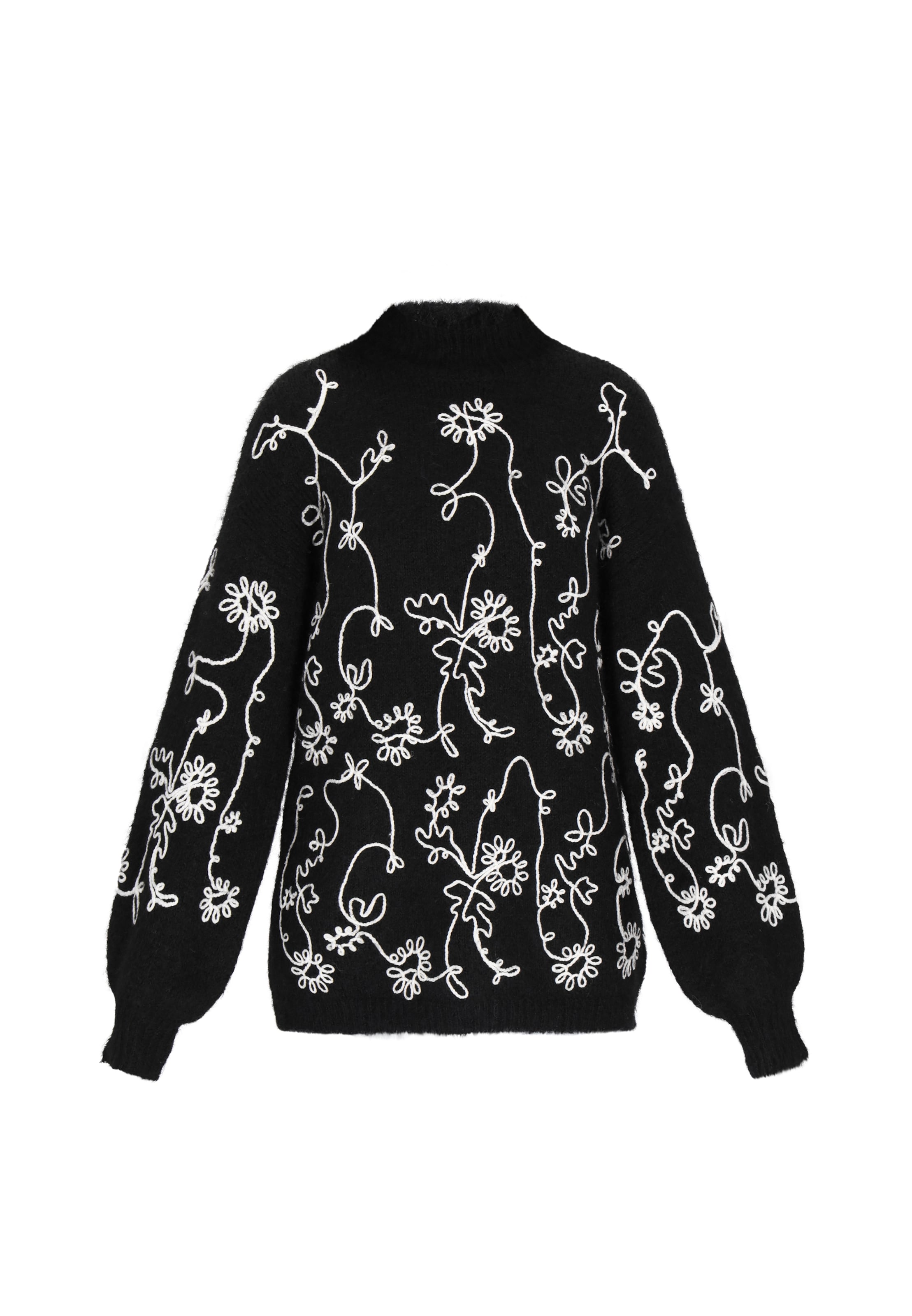 usha FESTIVAL Υπερμέγεθες πουλόβερ σε μαύρο: μπροστά