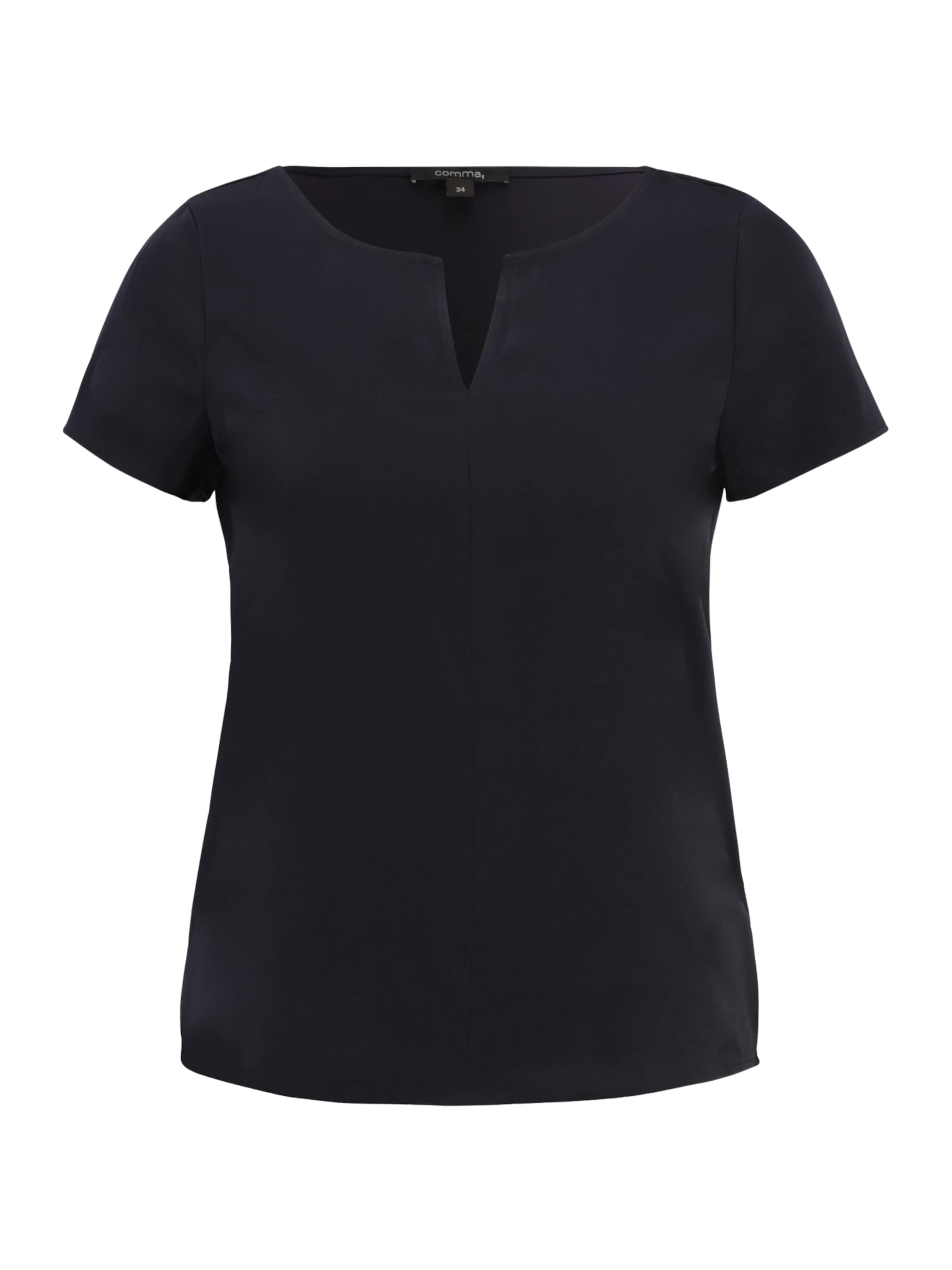 COMMA Bluse in Blau: Vorderseite