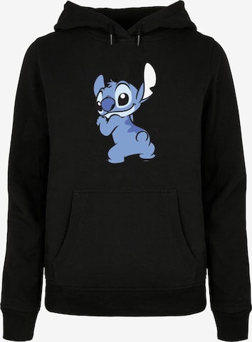 ABSOLUTE CULT Sweatshirt 'Lilo And Stitch - Stitch Backside' in Black: front