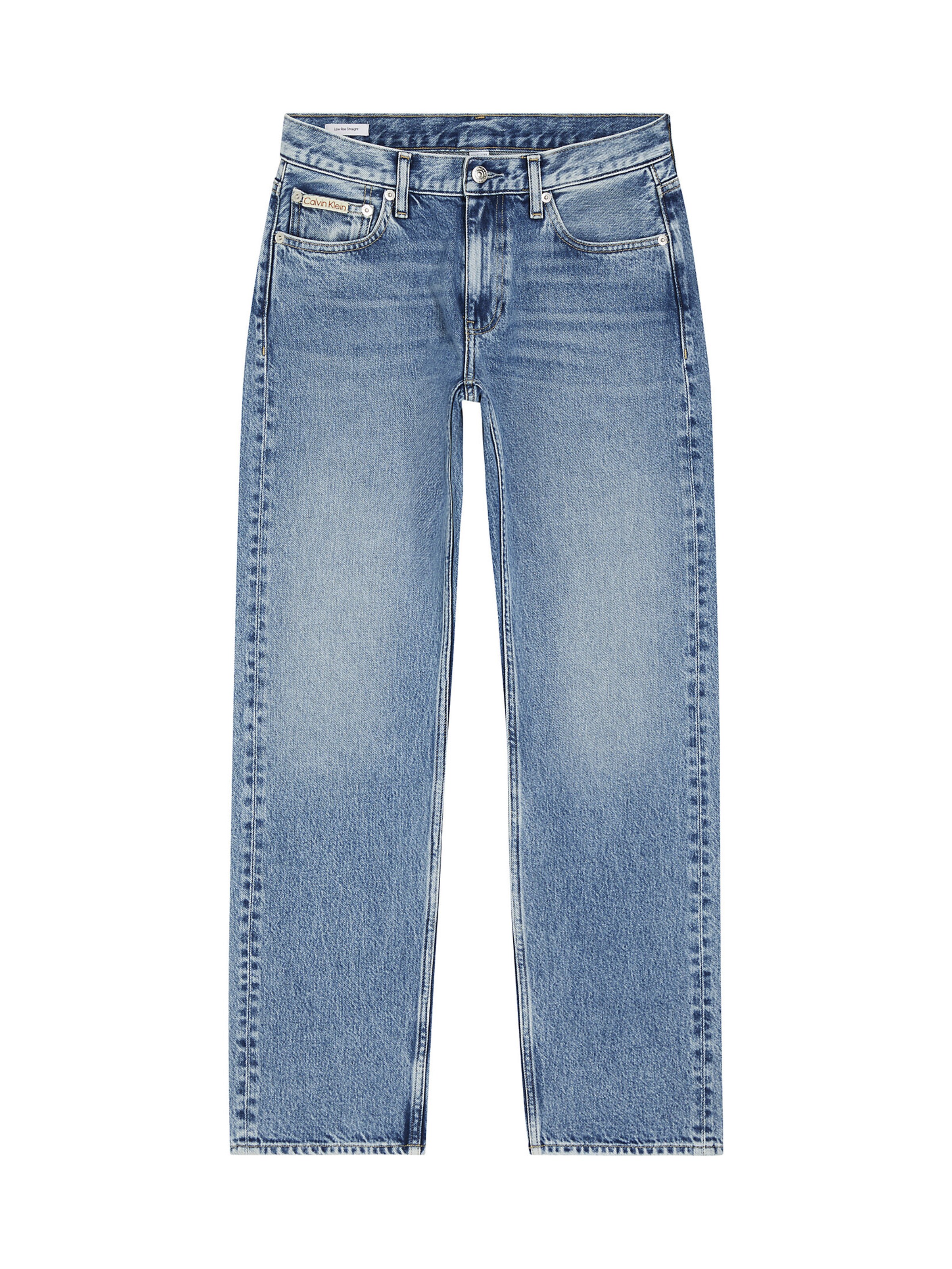 Calvin Klein Jeans Regular Jeans in Blauw: voorkant