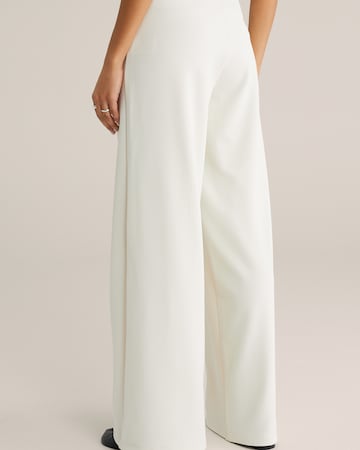Regular Pantalon WE Fashion en blanc