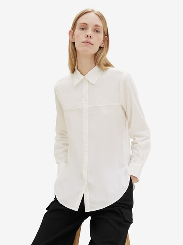 TOM TAILOR - Blusa em branco