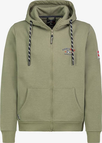 Eight2Nine Sweatvest in Groen: voorkant