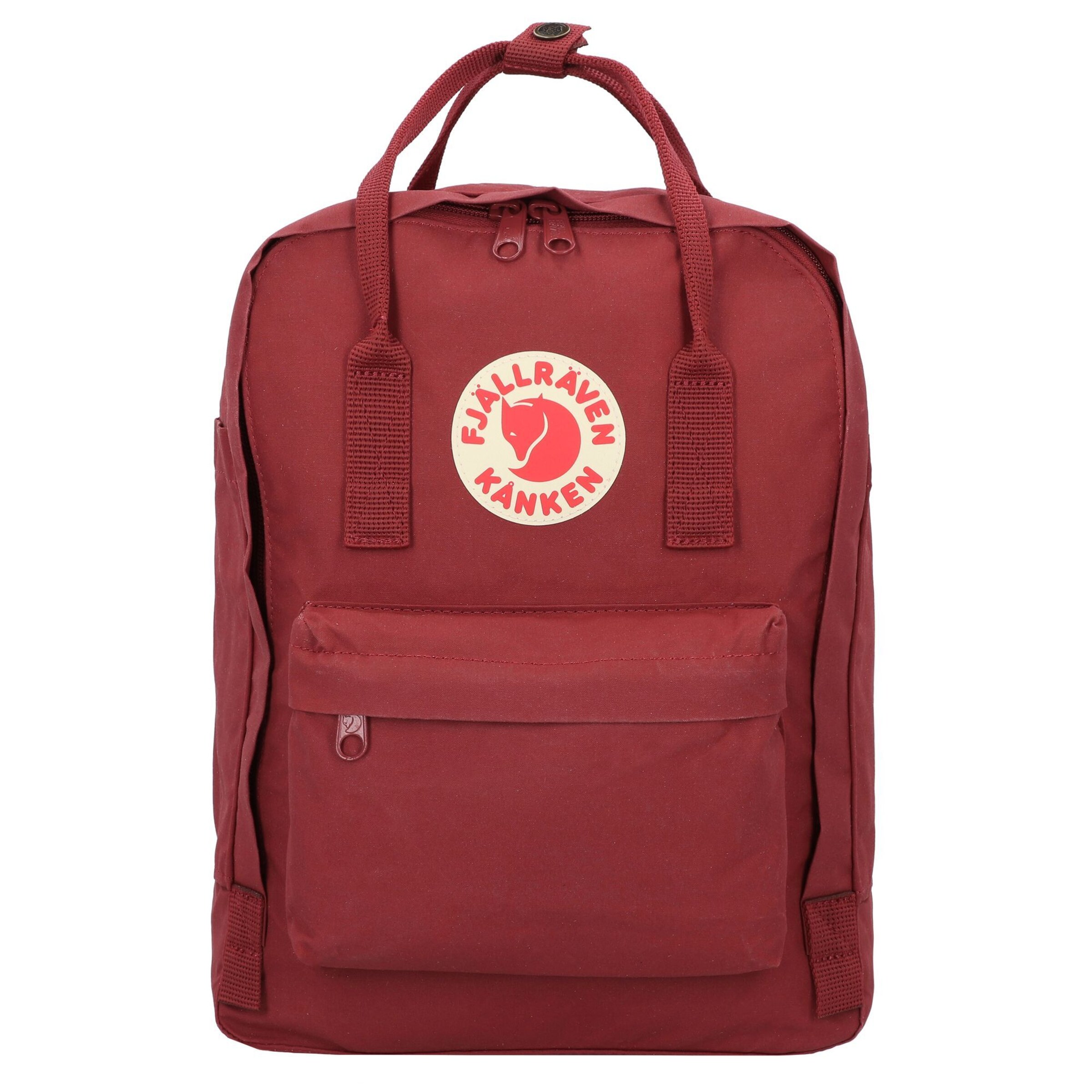 Zaino 'Kanken' di Fjällräven in rosso: frontale