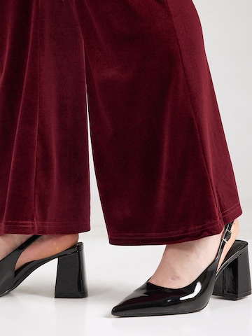 évasé Pantalon 'CARDAIZA' ONLY Carmakoma en rouge