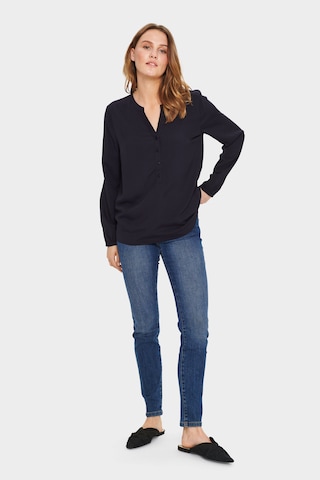 SAINT TROPEZ - Blusa 'Eda' en negro