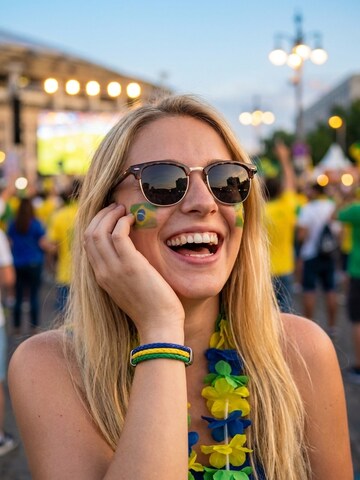 Nemomatheo Bracelet 'Tifoso Brasilien' in Mixed colors
