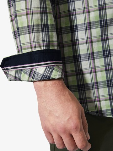 Charles Colby Comfort fit Button Up Shirt 'Duke Archibine' in Blue