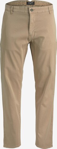 Regular Pantalon chino Jack & Jones Plus en beige : devant