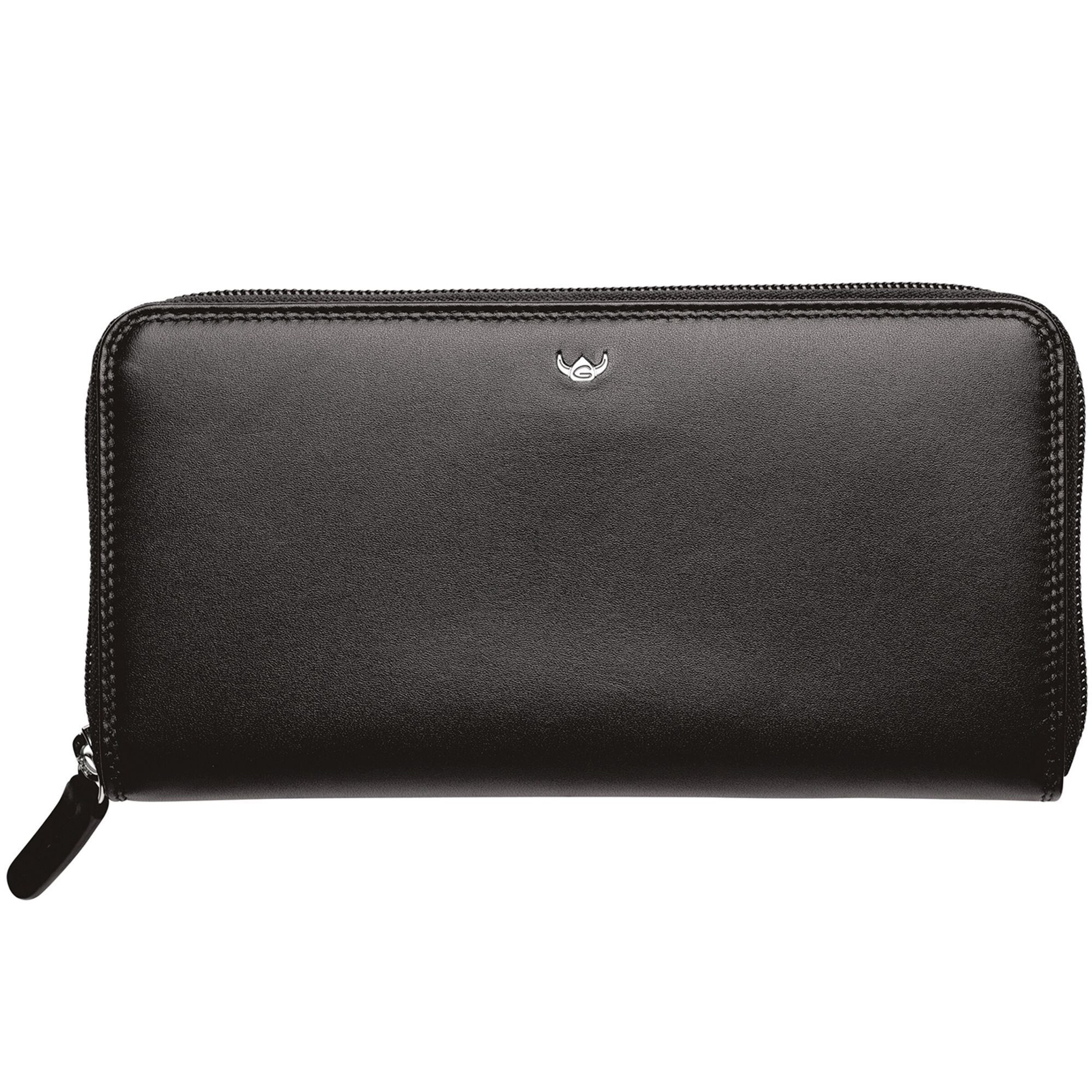 Portamonete 'Polo' di GOLDEN HEAD in nero: frontale