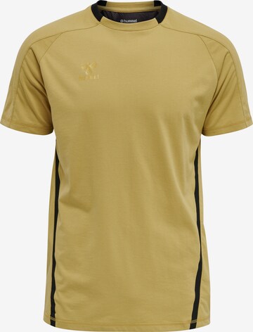 T-Shirt fonctionnel Hummel en beige : devant