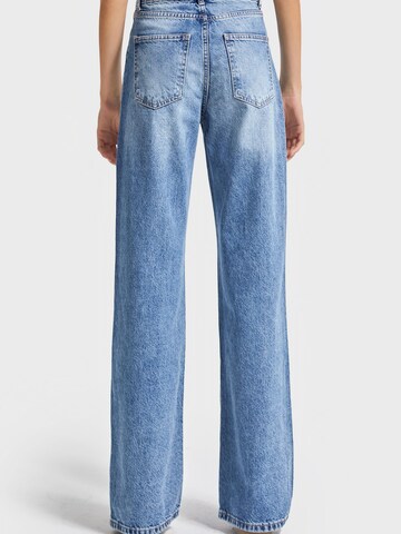IT'S BASIC Regular Jeans 'EMMA Straight High Rise Jeans' in Blauw