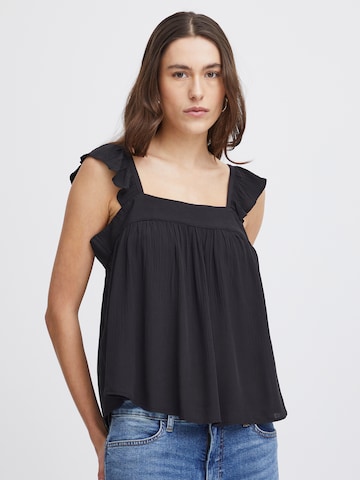 ICHI Blouse 'MARRAKECH' in Black: front