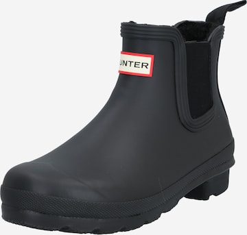 HUNTER Rubber boot in Black: front