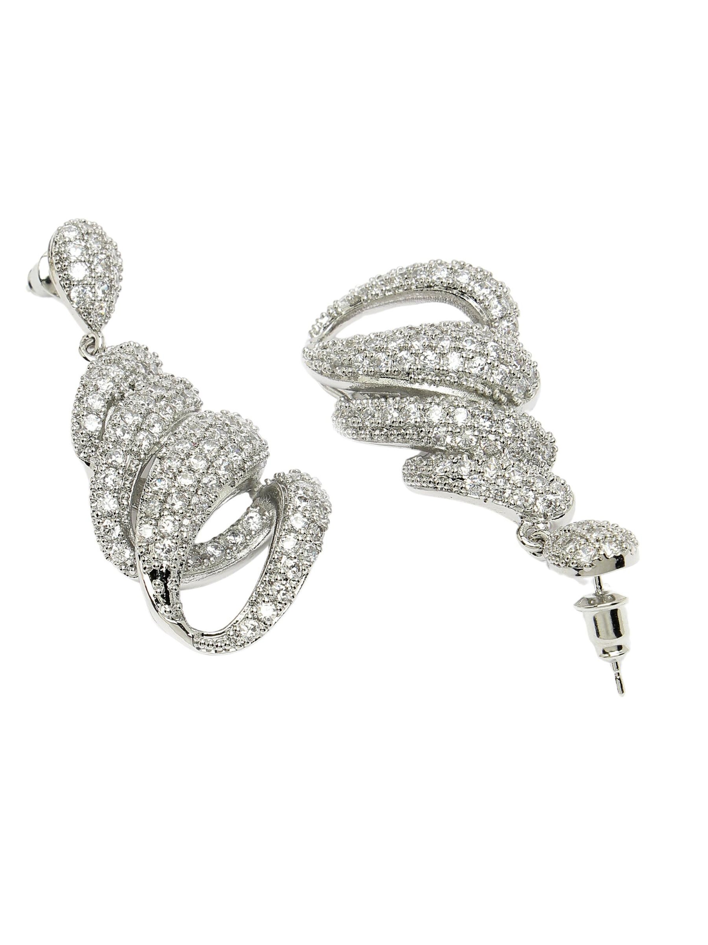 AVANT-GARDE PARIS - Pendientes 'Stefaniaya' en plata