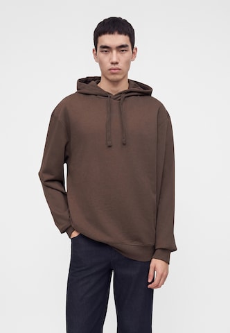 HUGO Sweatshirt 'Dapo' in Brown