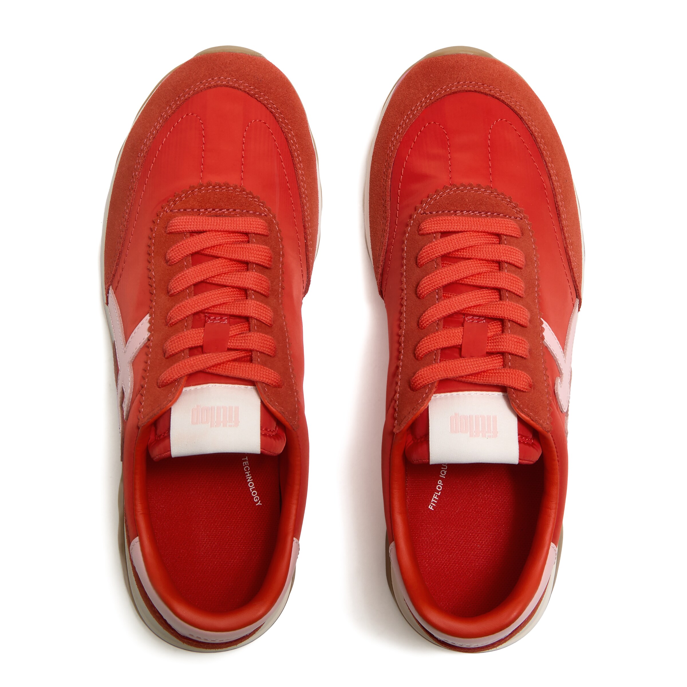 FitFlop T-Bar Sandals in Red