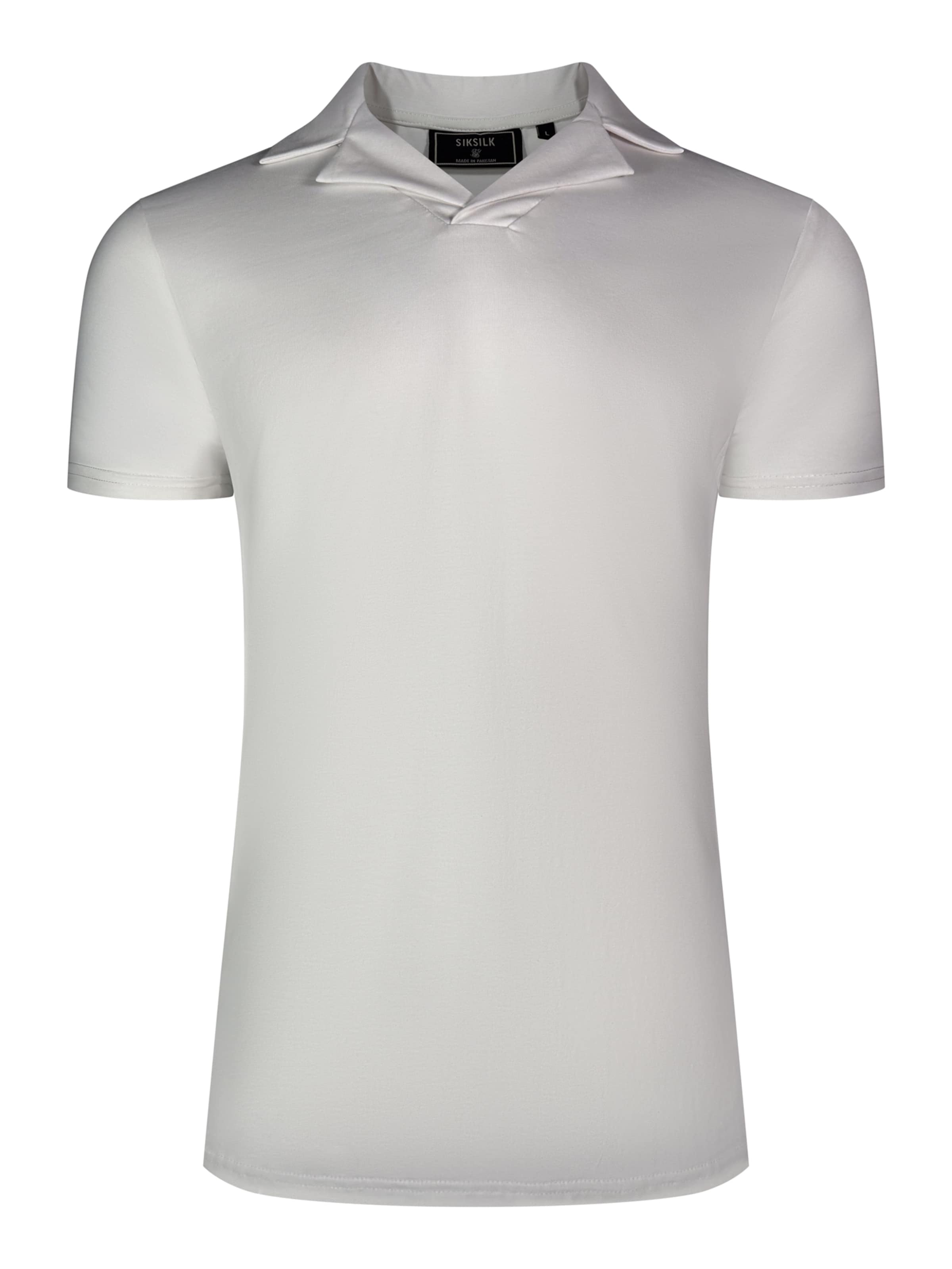 T-Shirt SikSilk en blanc : devant