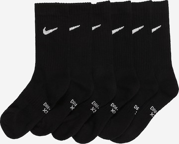 Chaussettes de sport Nike Sportswear en noir : devant