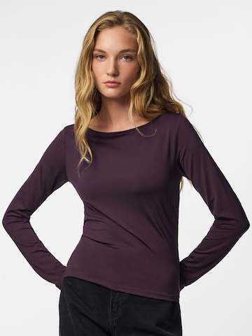 PIECES Top in Lila: Vorderseite