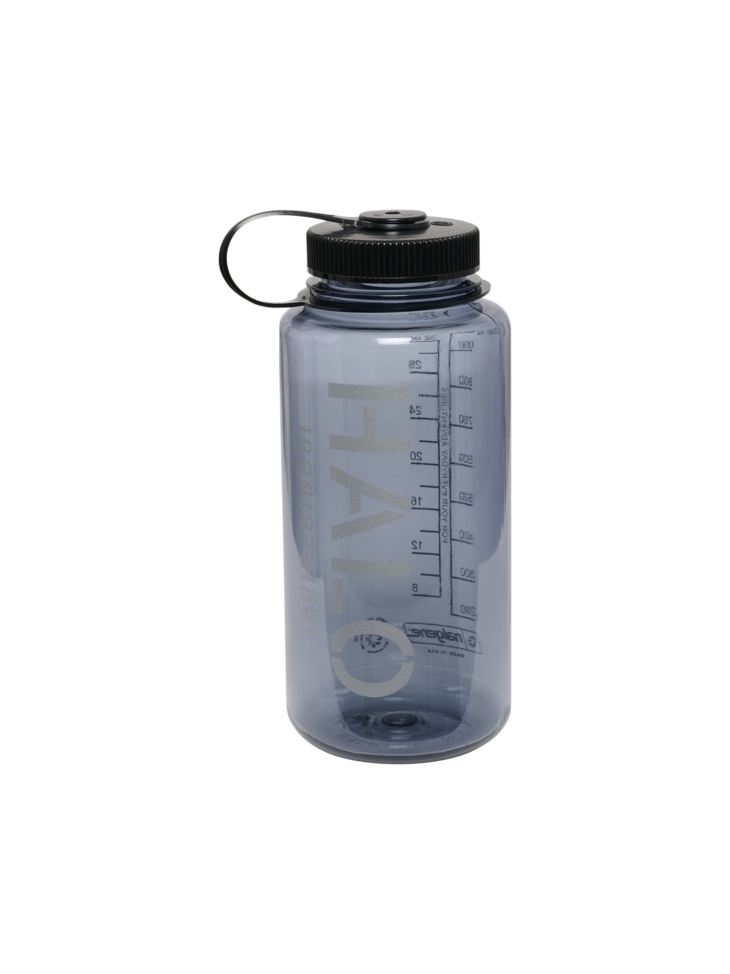 HALO Trinkflasche in Grau: Vorderseite