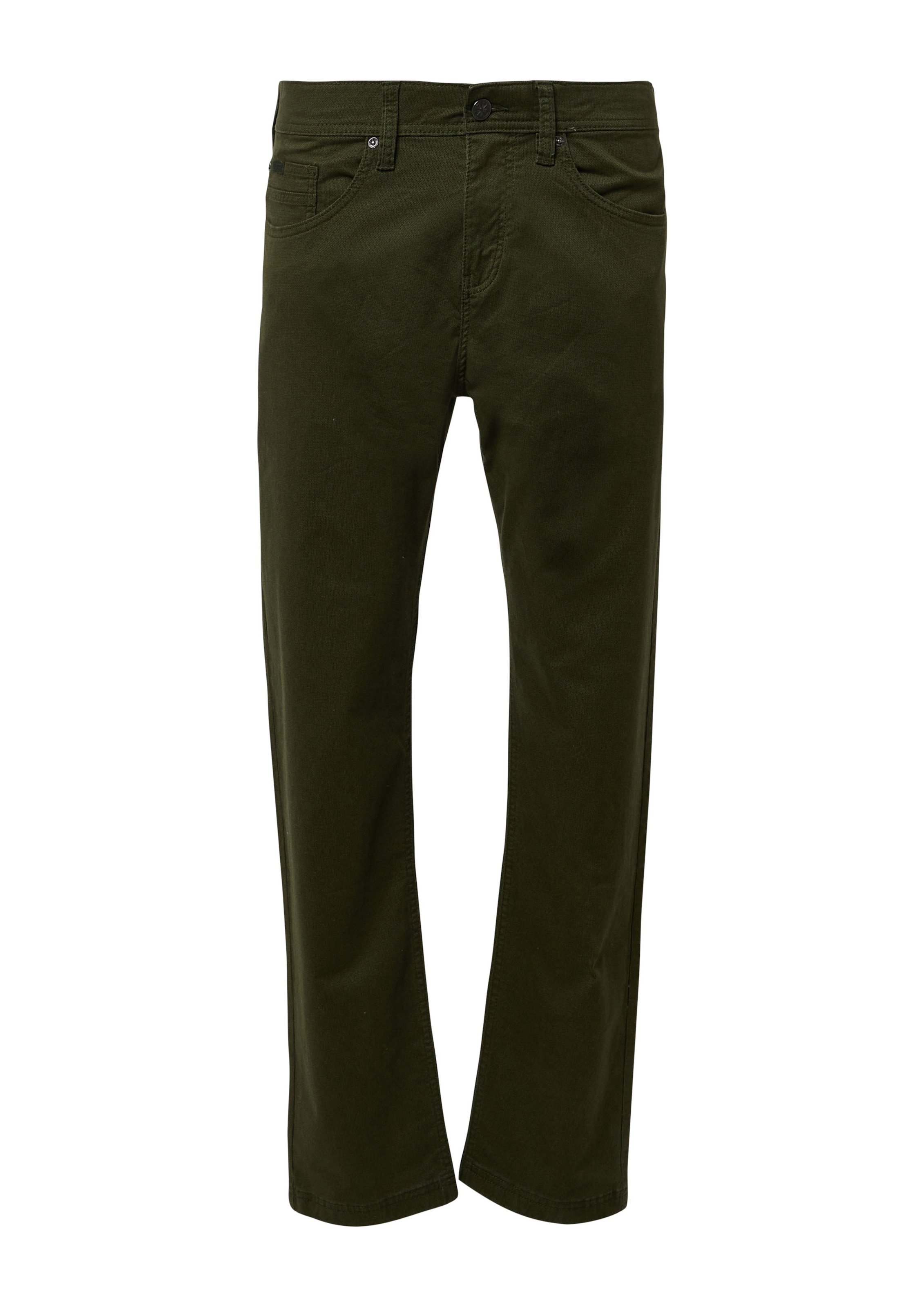 s.Oliver Normální Chino kalhoty – zelená: přední strana