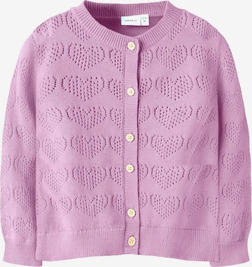 NAME IT Gebreid vest in Lila: voorkant