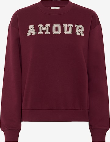 Sweat-shirt 'KAElenora' Kaffe en rouge : devant
