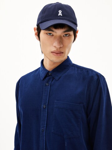 ARMEDANGELS Comfort Fit Hemd SAMY in Blau