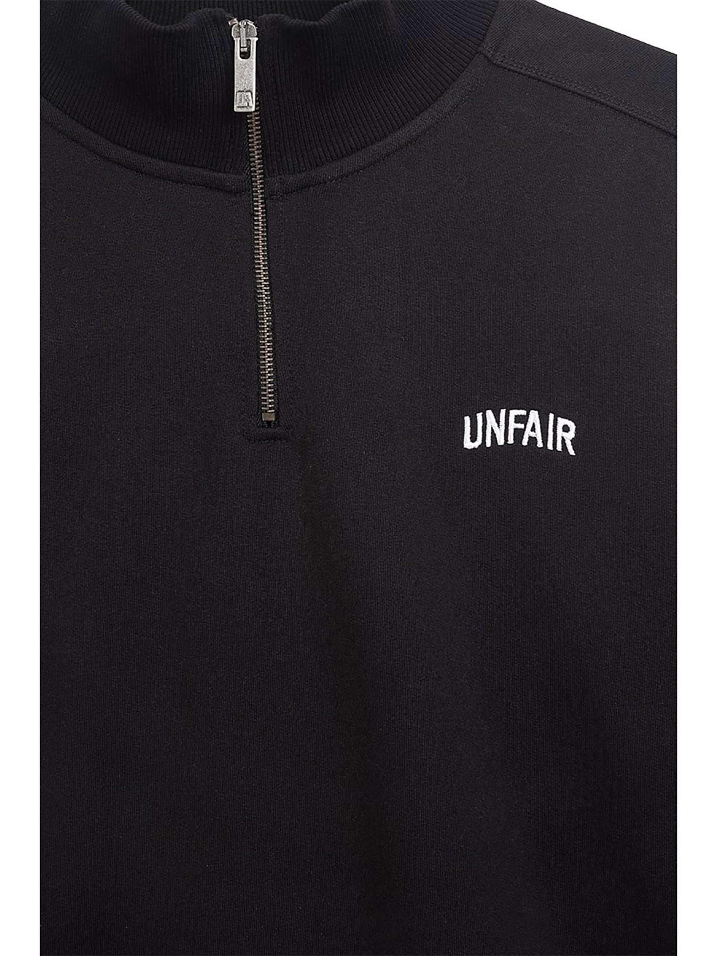 Felpa 'Curved' di Unfair Athletics in nero