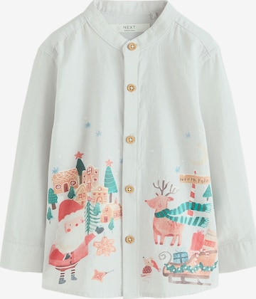 Next Regular fit Button up shirt in Grey: front