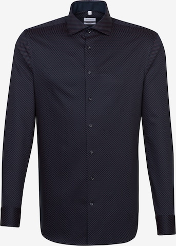 SEIDENSTICKER Slim fit Business Shirt ' Shaped ' in Black: front
