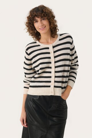Part Two Strickjacke 'Linika' in Schwarz: Vorderseite