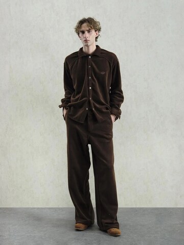 Giesto Regular fit Button Up Shirt in Brown: front