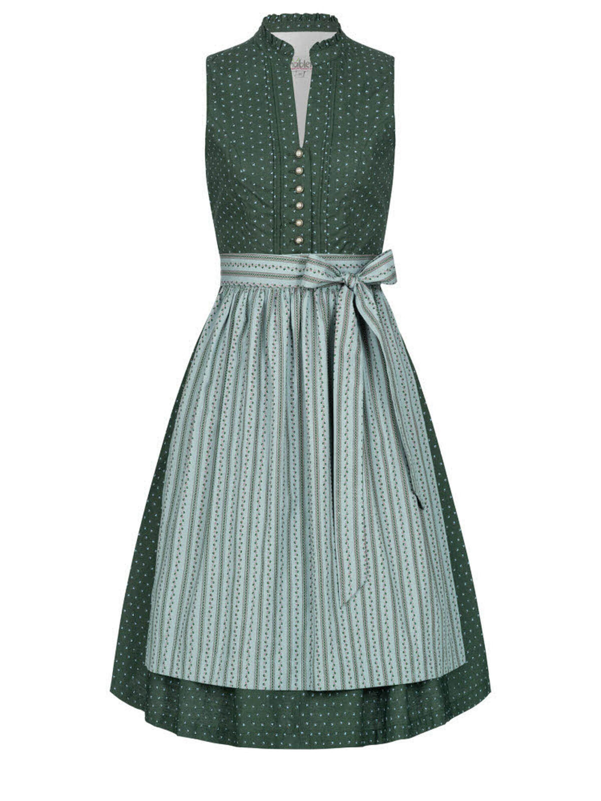 Trachtenhof Nübler Dirndl 'Dirndl midi Jette'‌‌‌‌‌‌‌ in Grün: Vorderseite