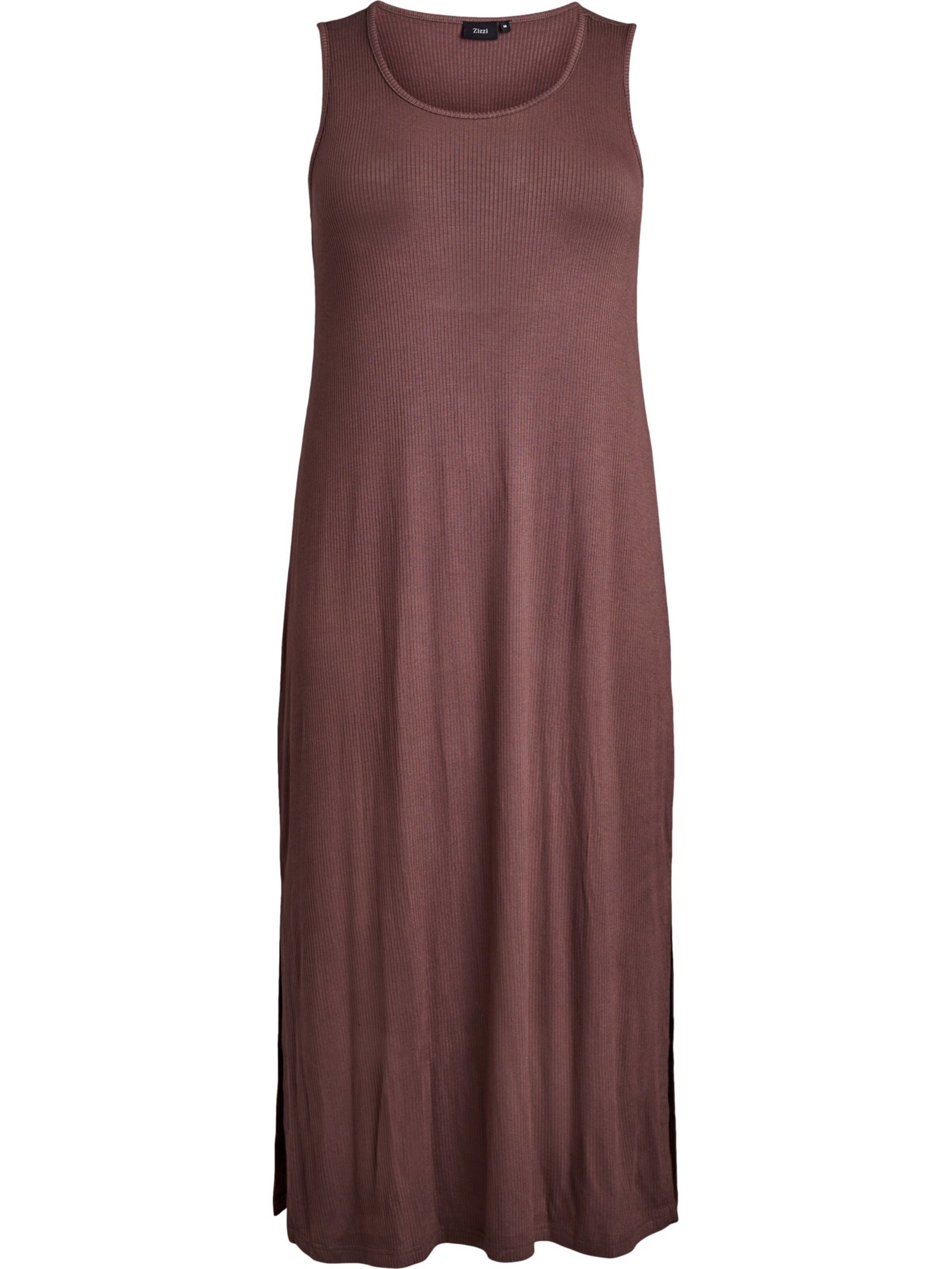 Zizzi Šaty 'Carly' - Hnedá: predná strana