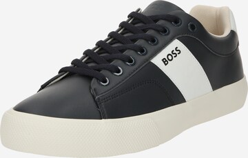 Baskets basses 'Aiden Tenn' BOSS en bleu : devant