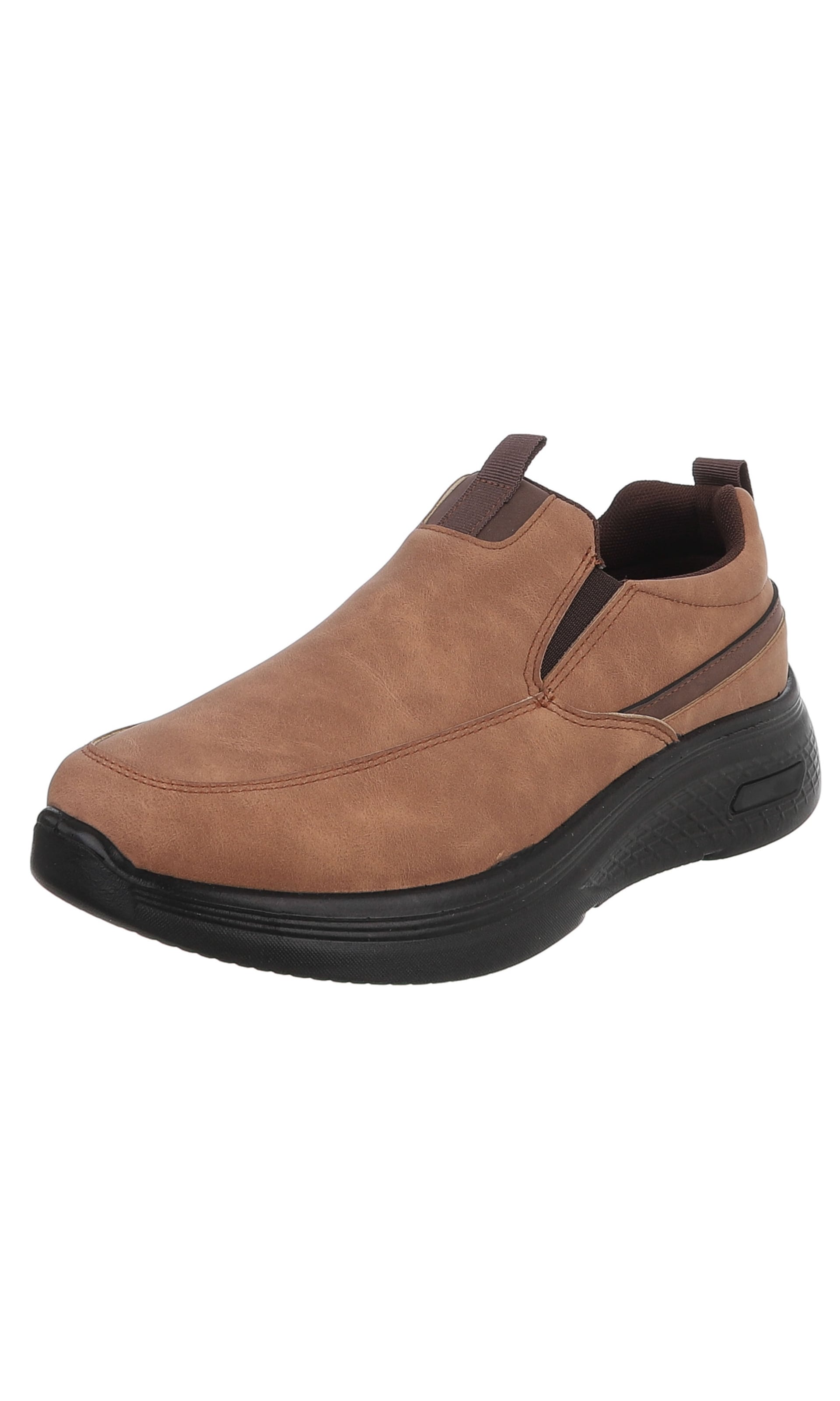 CoolWalk Slip-Ons in Brown: front
