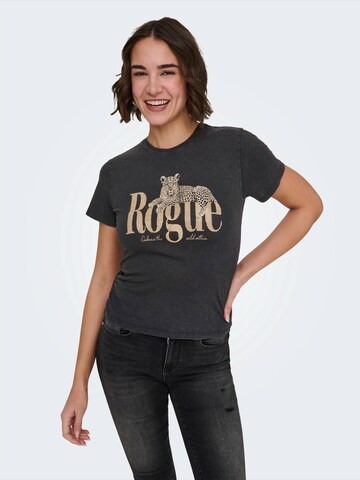 ONLY Póló 'ONLLUCY' - fekete: elől