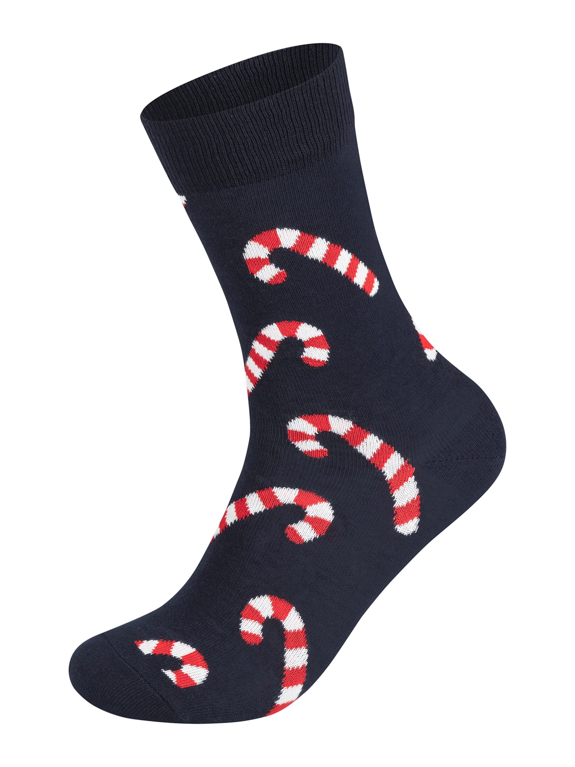 Happy Socks Socken 'Gingerbread, Happy Tree and Candy Cane' in Blau