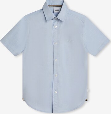 BOSS Kidswear Regular fit Button Up Shirt in Blue: front