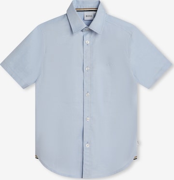 BOSS Kidswear Regular fit Button Up Shirt in Blue: front