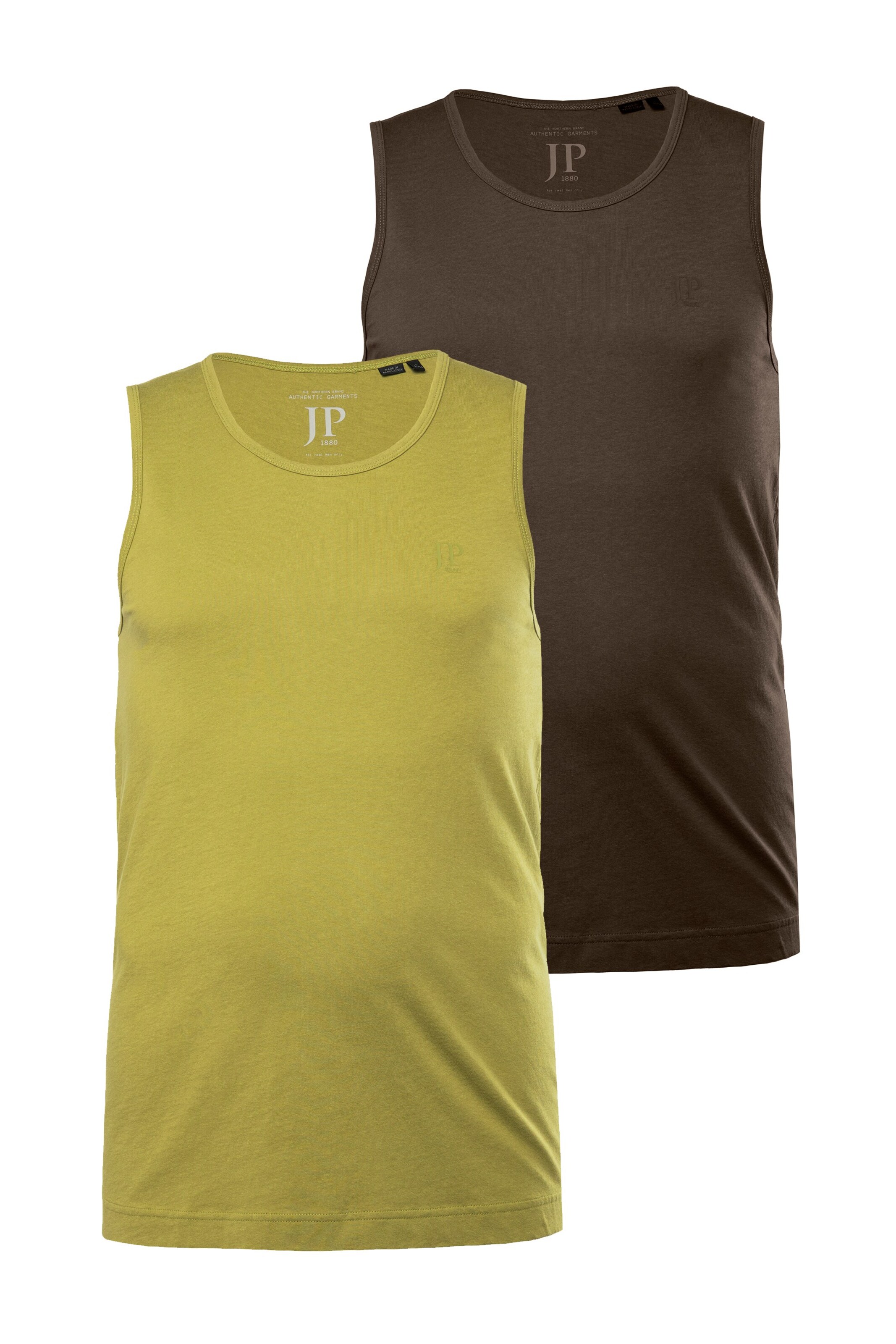 JP1880 Shirt in Bruin: voorkant