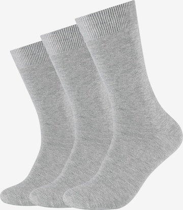 camano Socken 'comfort cotton' in Grau: predná strana