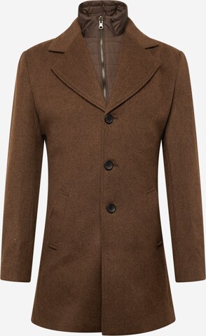 Bruun & Stengade Between-Seasons Coat 'Portmore' in Brown: front